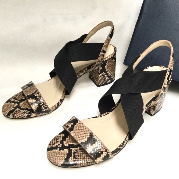 Cole Haan Aniston Elastic Leather Snake Sandal NEW - Picture 8 of 9